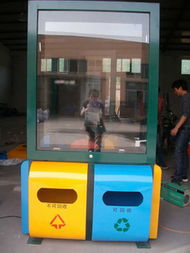 戶外廣告垃圾箱批發(fā)零售，弘盛廣告制品廠專業(yè)制造